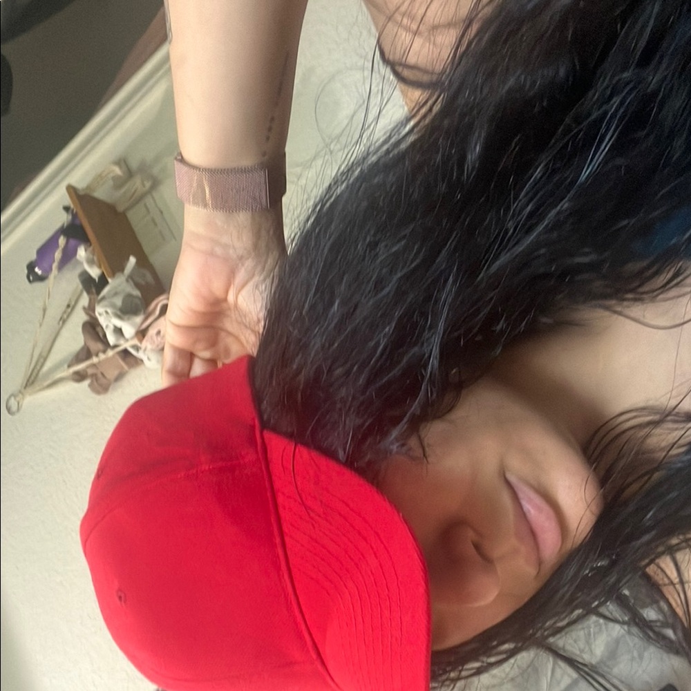 Vibrant Red Baseball Cap - Picture 6 of 6